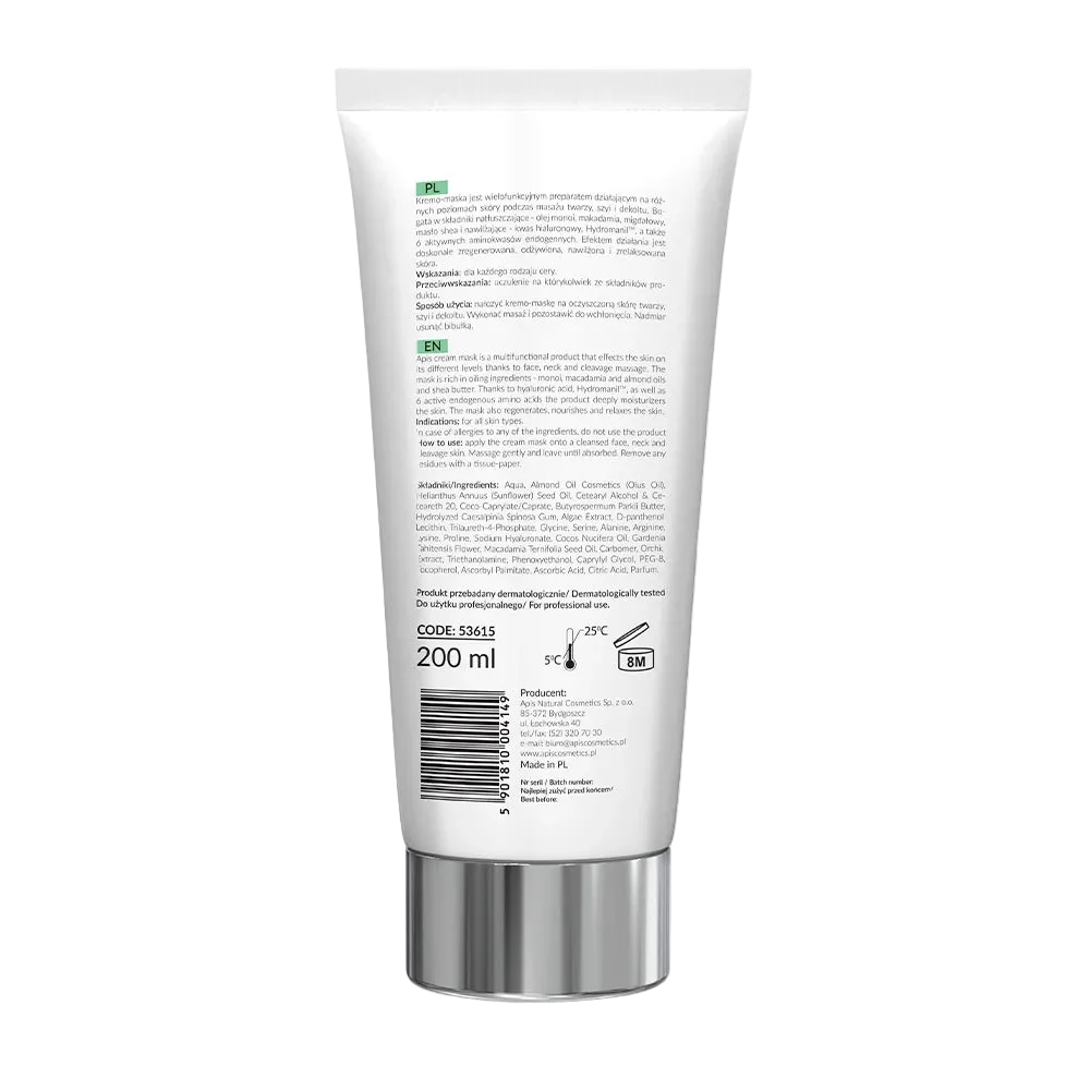 Apis Crema-Mascarilla Regeneradora: Nutrición Intensiva, Reparación Multifuncional y Restauración de la Barrera Cutánea