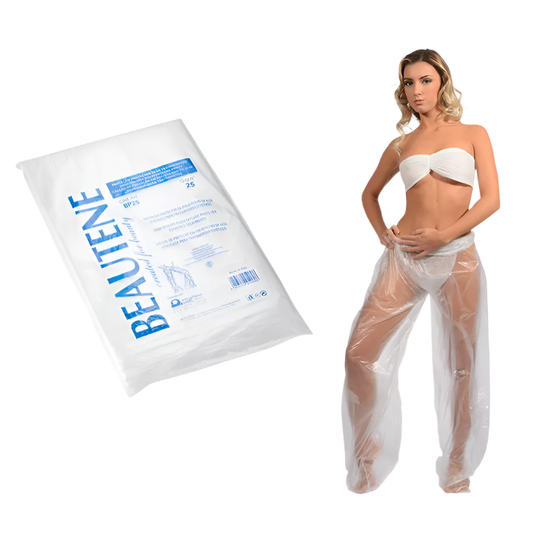 Pantalones Protectores de Polietileno de Alta Densidad – Ideal para Tratamientos Estéticos, 25 uds.