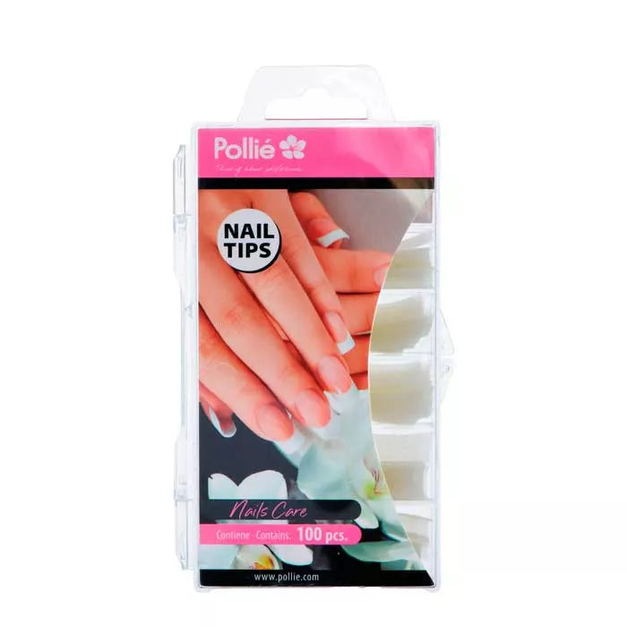 Tips curvados naturales, 100 uds.