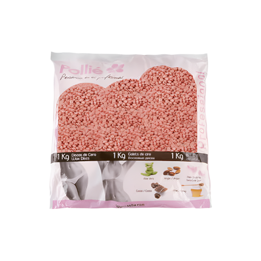 Cera Pollié en perlas rosa, 1 kg