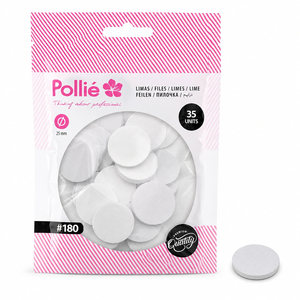 Almohadillas Abrasivas Autoadhesivas Pollié 25 mm | Máxima Higiene y Acabado Fino