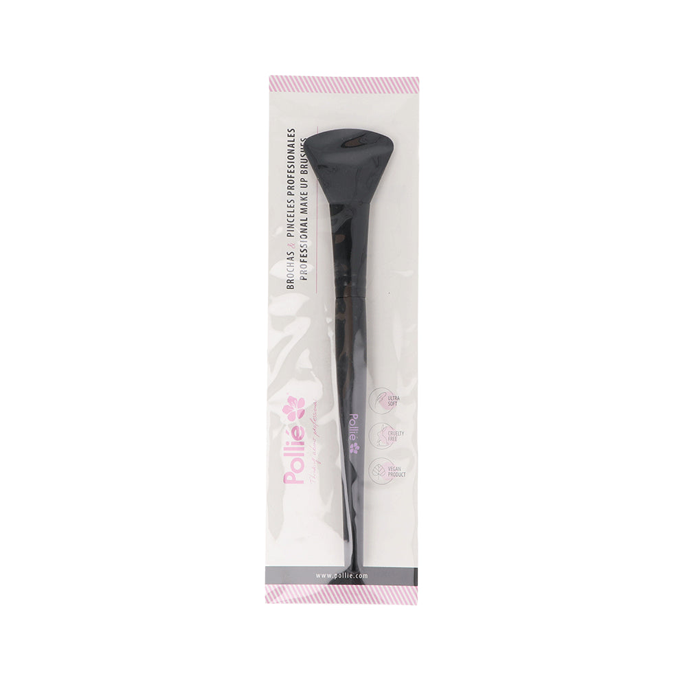 Concave silicone brush