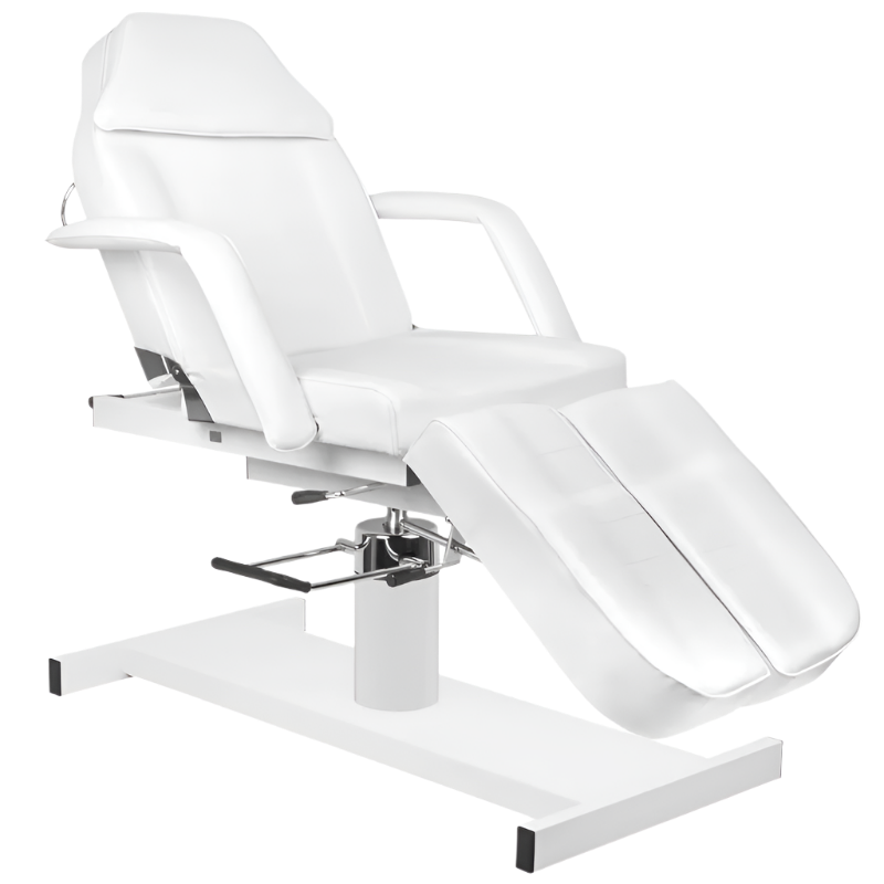 Sillón de pedicura hidráulico blanco