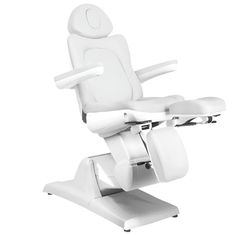 Sillón blanco de pedicura eléctrico
