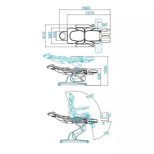 Electric pedicure chair