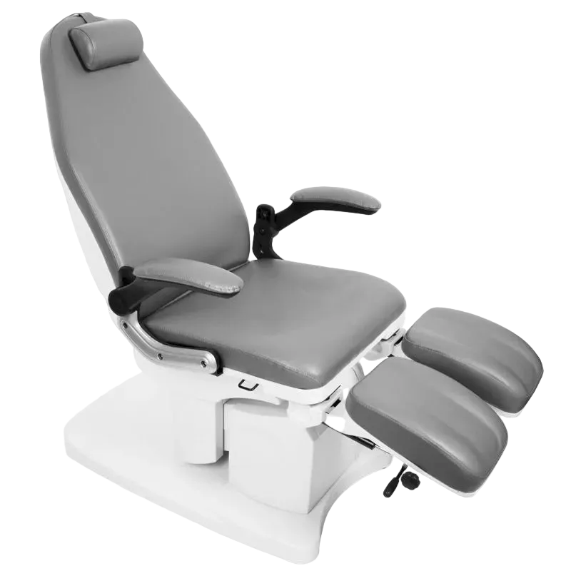 Sillón gris de pedicura eléctrico