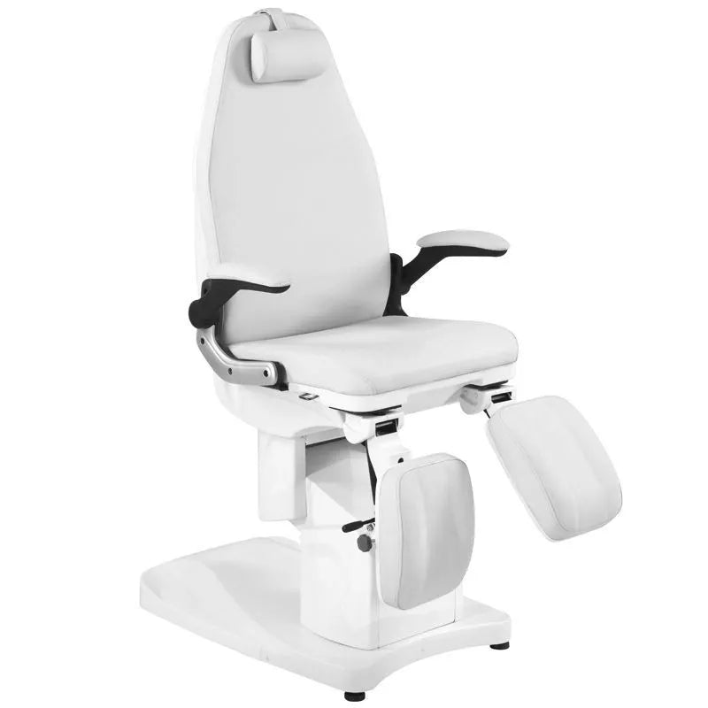 Sillón blanco de pedicura eléctrico