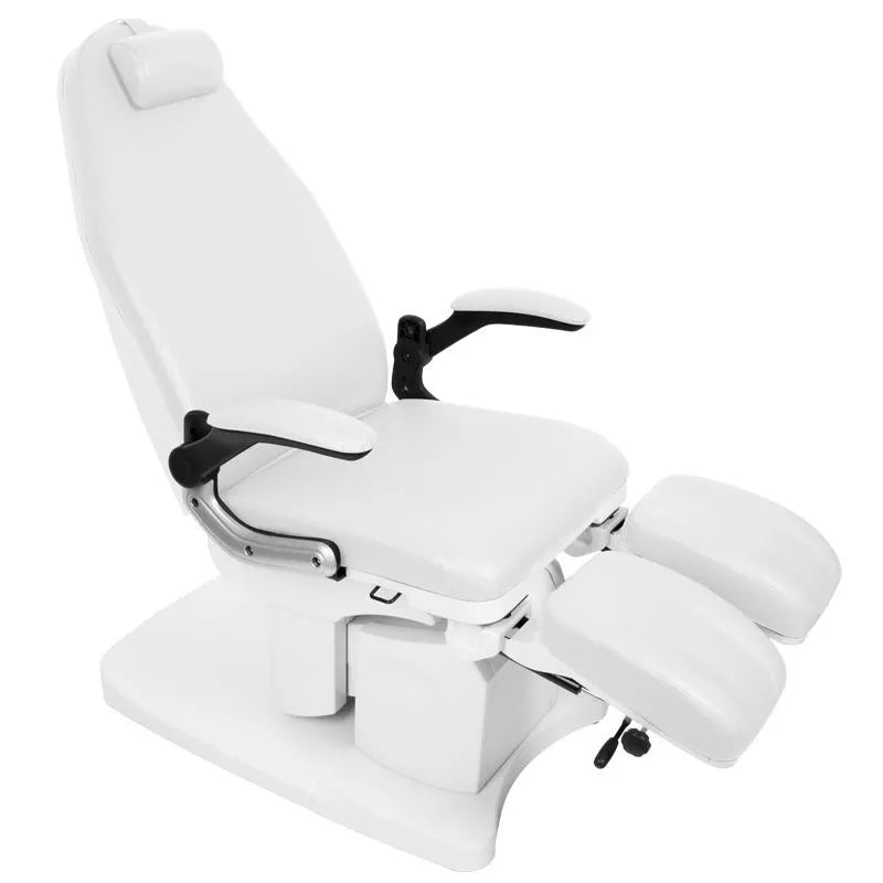 Sillón blanco de pedicura eléctrico