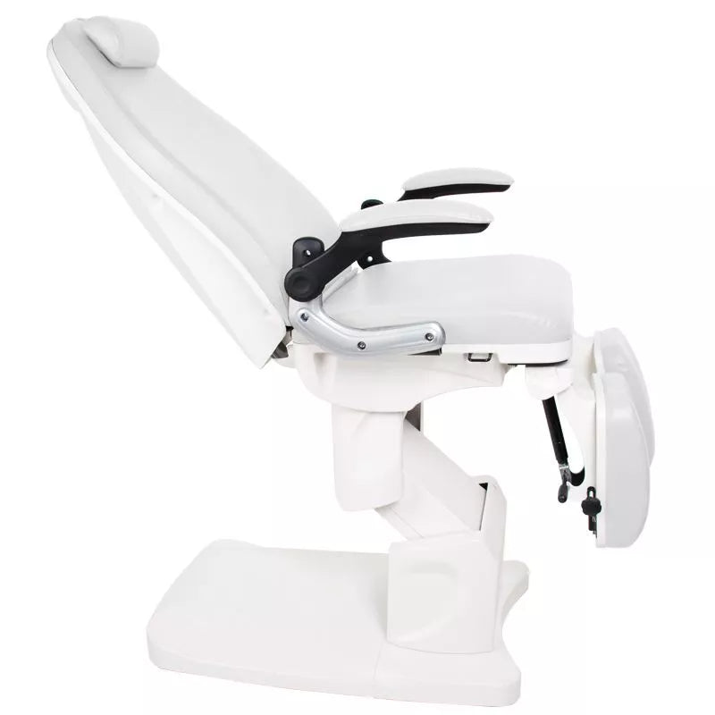 Sillón blanco de pedicura eléctrico