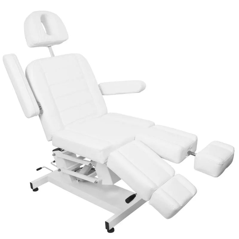 Sillón blanco de pedicura eléctrico