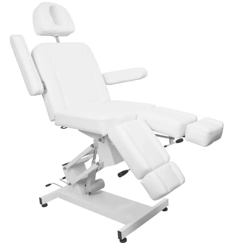Sillón blanco de pedicura eléctrico
