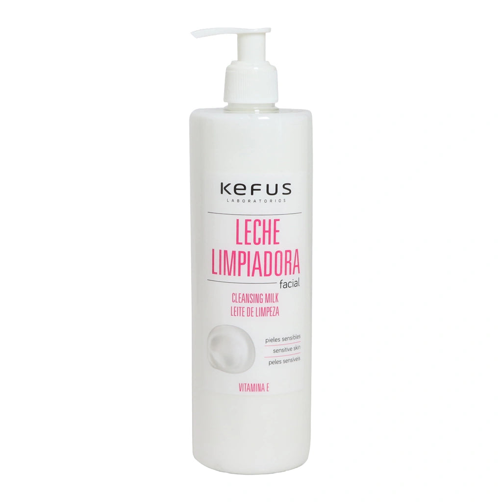 Leche limpiadora facial pieles sensibles 500 ml Kefus
