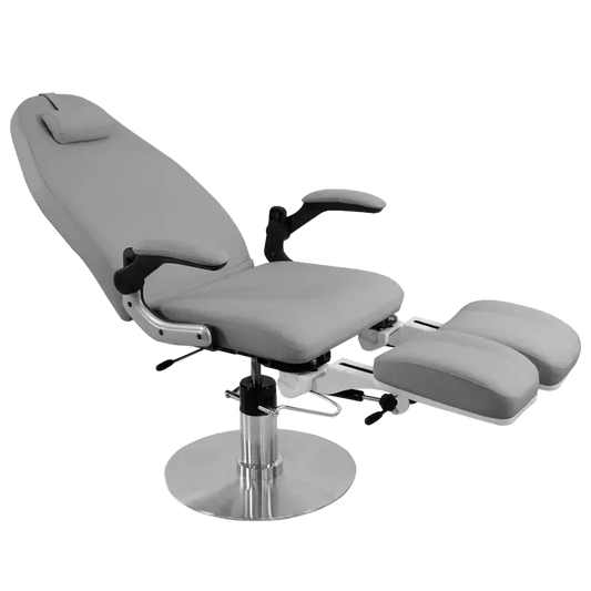 Sillón de pedicura hidráulico gris