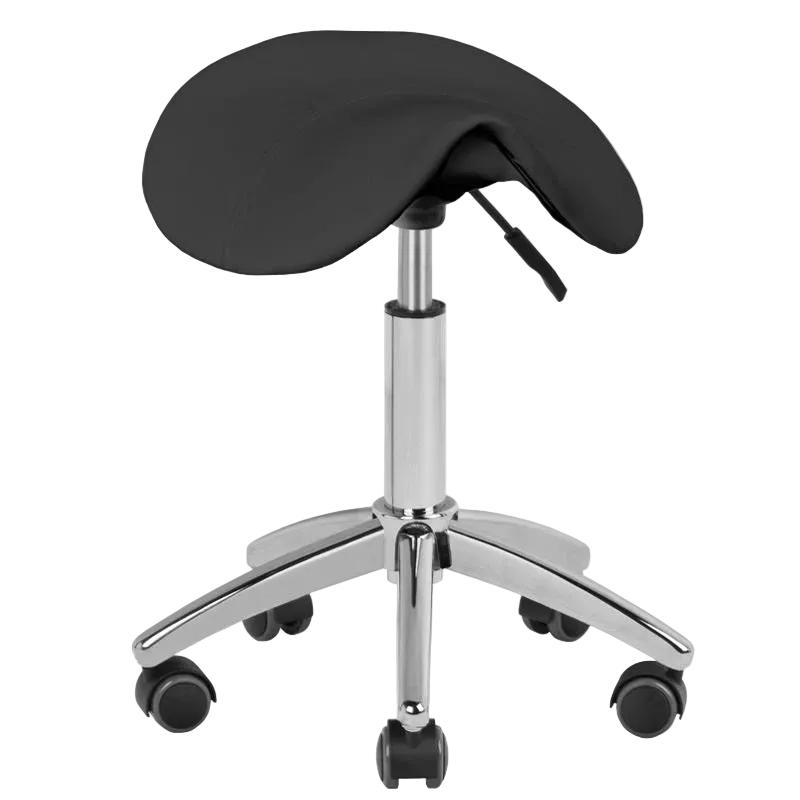 Taburete rodeo hidráulico negro