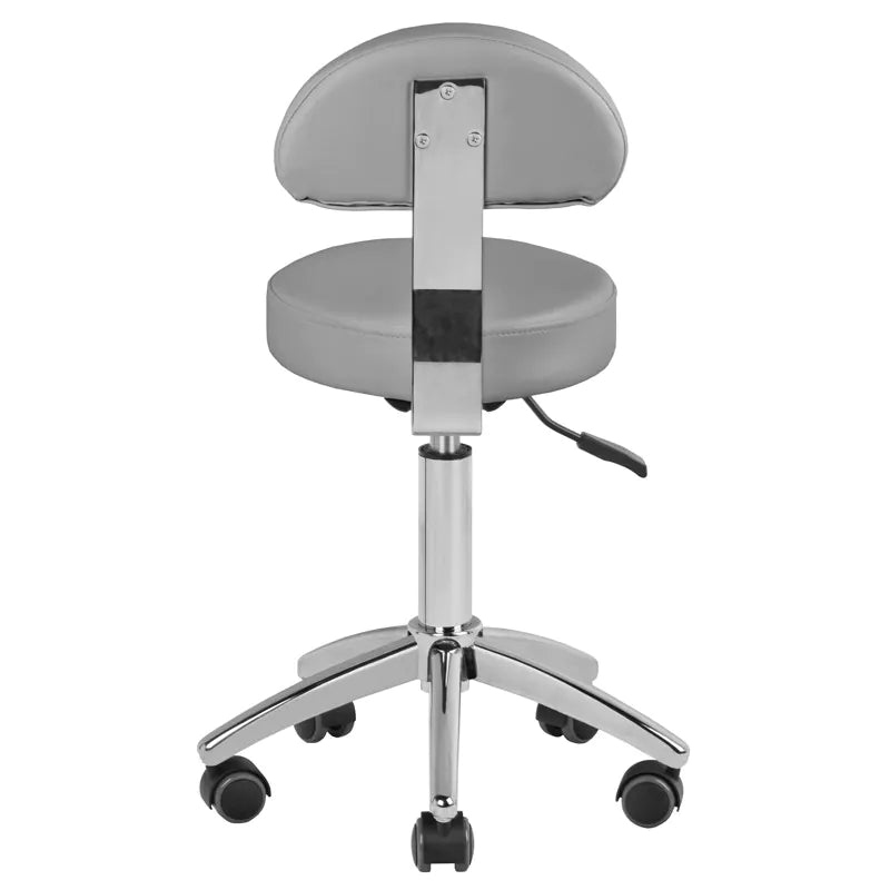 Hydraulic chair with backrest