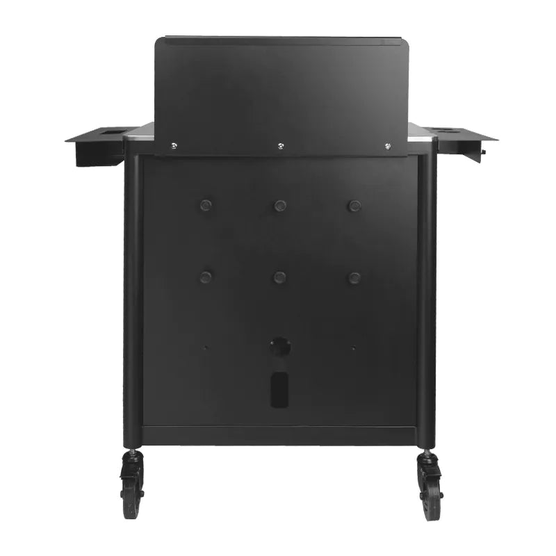 Carrito auxiliar negro Pro Ink con enchufe integrado