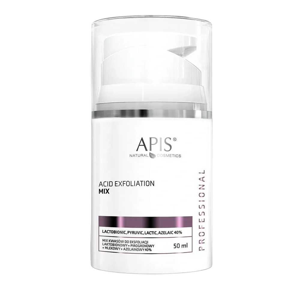 Mezcla de Ácidos para Exfoliación - Lactobiónico + Pirúvico + Láctico + Azelaico 40% Apis Cosmetics