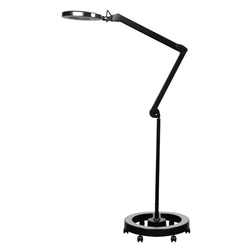 Lámpara lupa negra con base LED 5D