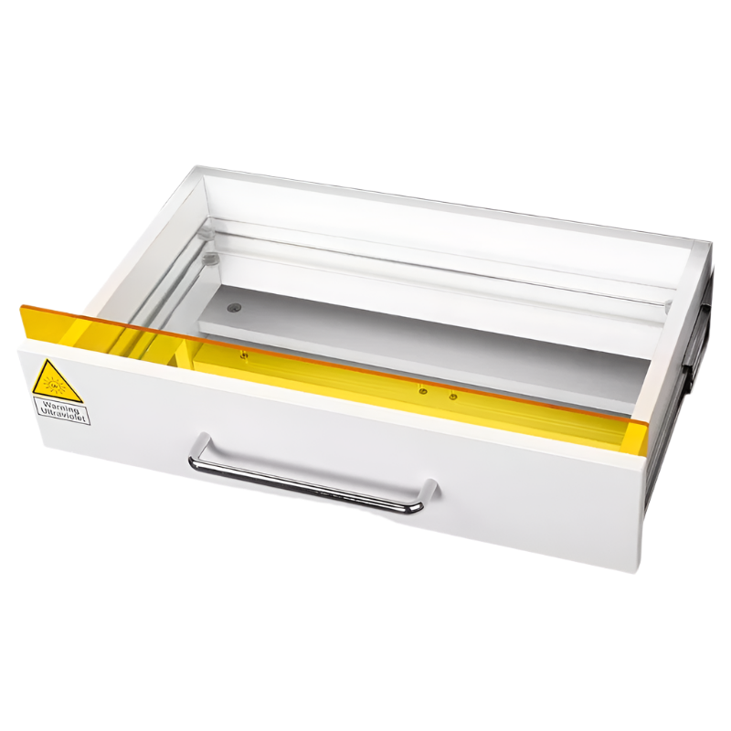 Carrito de madera con UV luz