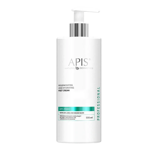 Crema Hidratante con Plata Ionizada y Aceite de Cáñamo para Pies 500 ml Apis Cosmetics