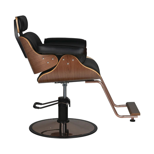 Sillón de peluquería Florencia en madera de nogal