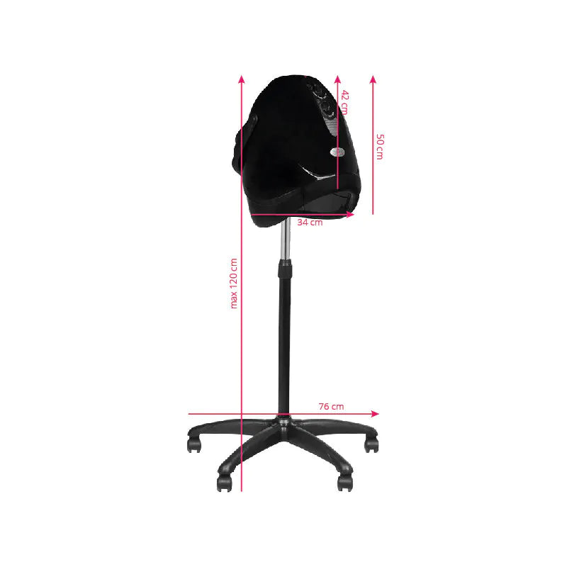 Secador de casco de pie con ionización 1000 W