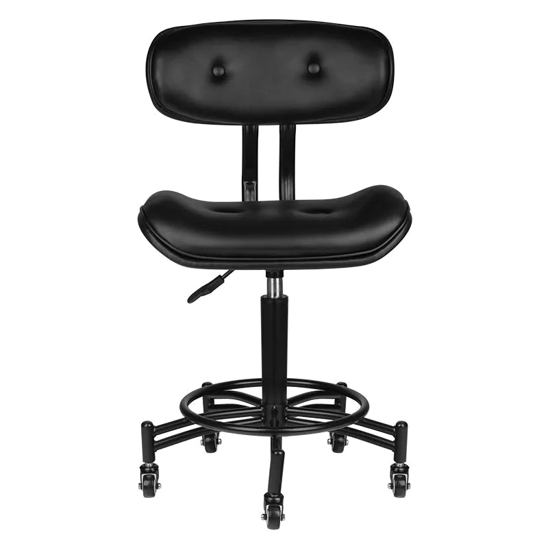 Hydraulic chair with backrest