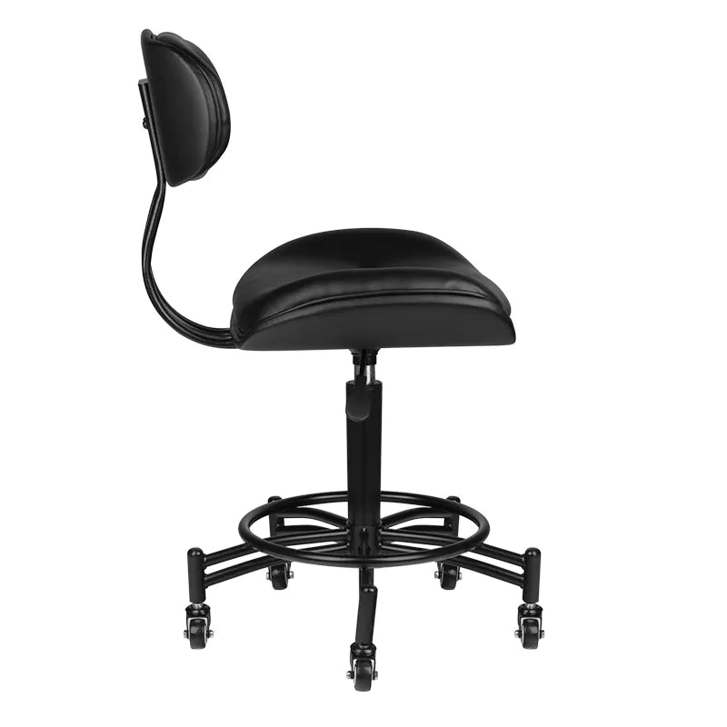 Hydraulic chair with backrest