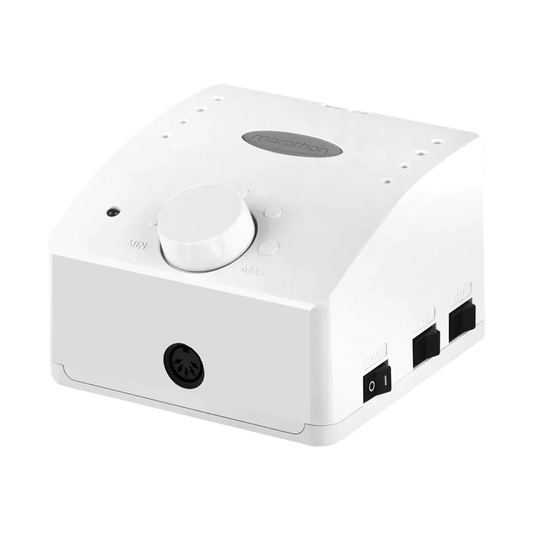 Torno de Manicura Marathon K35 Cube Blanco con Pieza de mano SH30N: Precisión Coreana Saeyang, Gran Torque y Sistema Twist-Lock