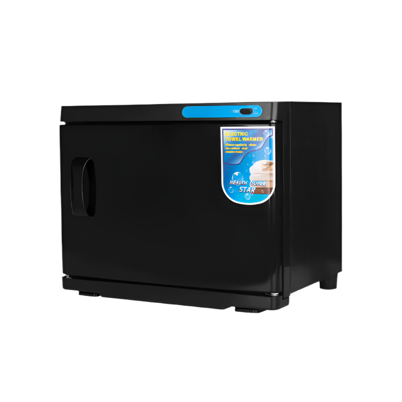 Calentador de toallas con UV luz, 23 L, negro