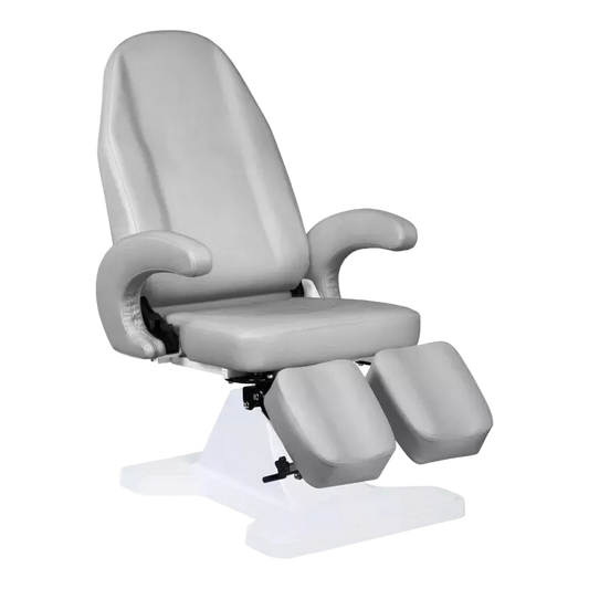 Sillón de pedicura hidráulico gris
