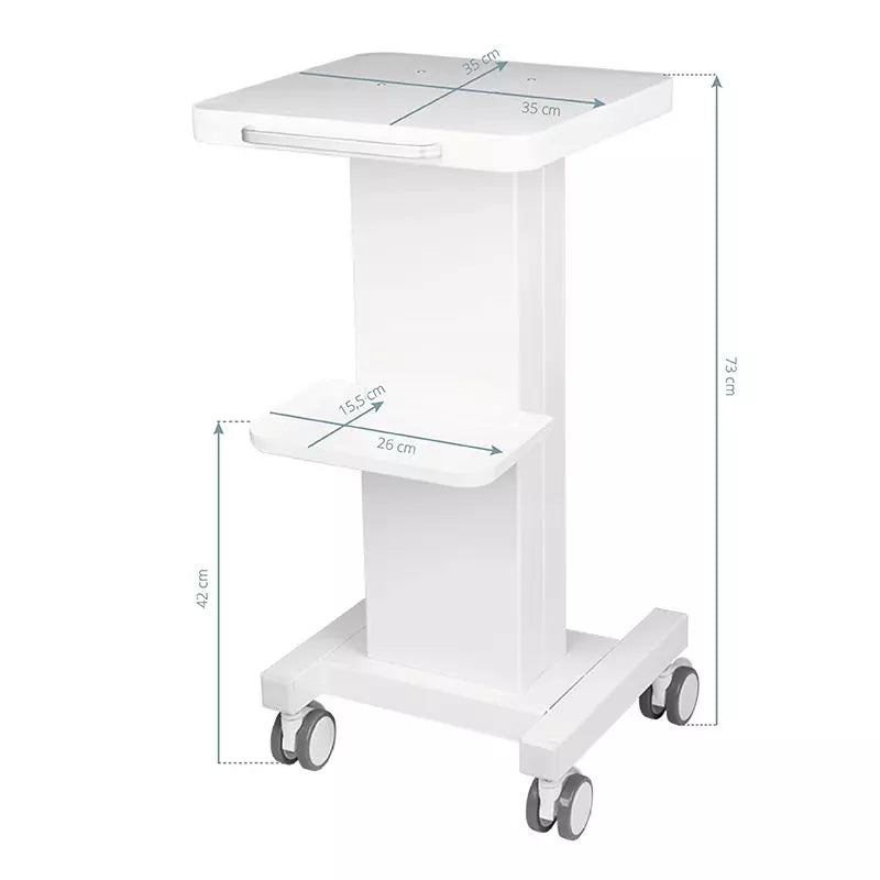 Carrito auxiliar para equipo dimensiones