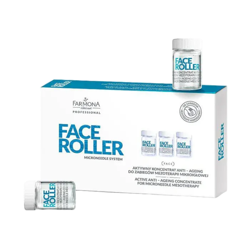 Farmona Face Roller Active Concentrate Anti‑Aging - Concentrado activo para mesoterapia microneedle 5 x 5 ml