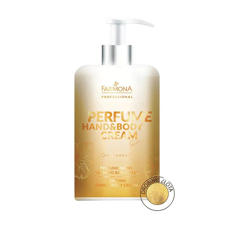 Farmona Perfume Hand & Body Cream – Crema Perfumada con Partículas de Oro "Gold" para Manos y Cuerpo, 300 ml
