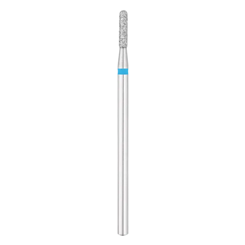 Fresa de diamante cilíndrica redondeada Ø1.8 mm, grano medio - azul