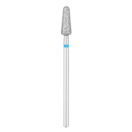 Broca Profesional en Forma de Gota Redondeada para Retirada Rápida, Modelado y Eliminación de Durezas (Ø 4,5 mm, Grano Medio - Azul)