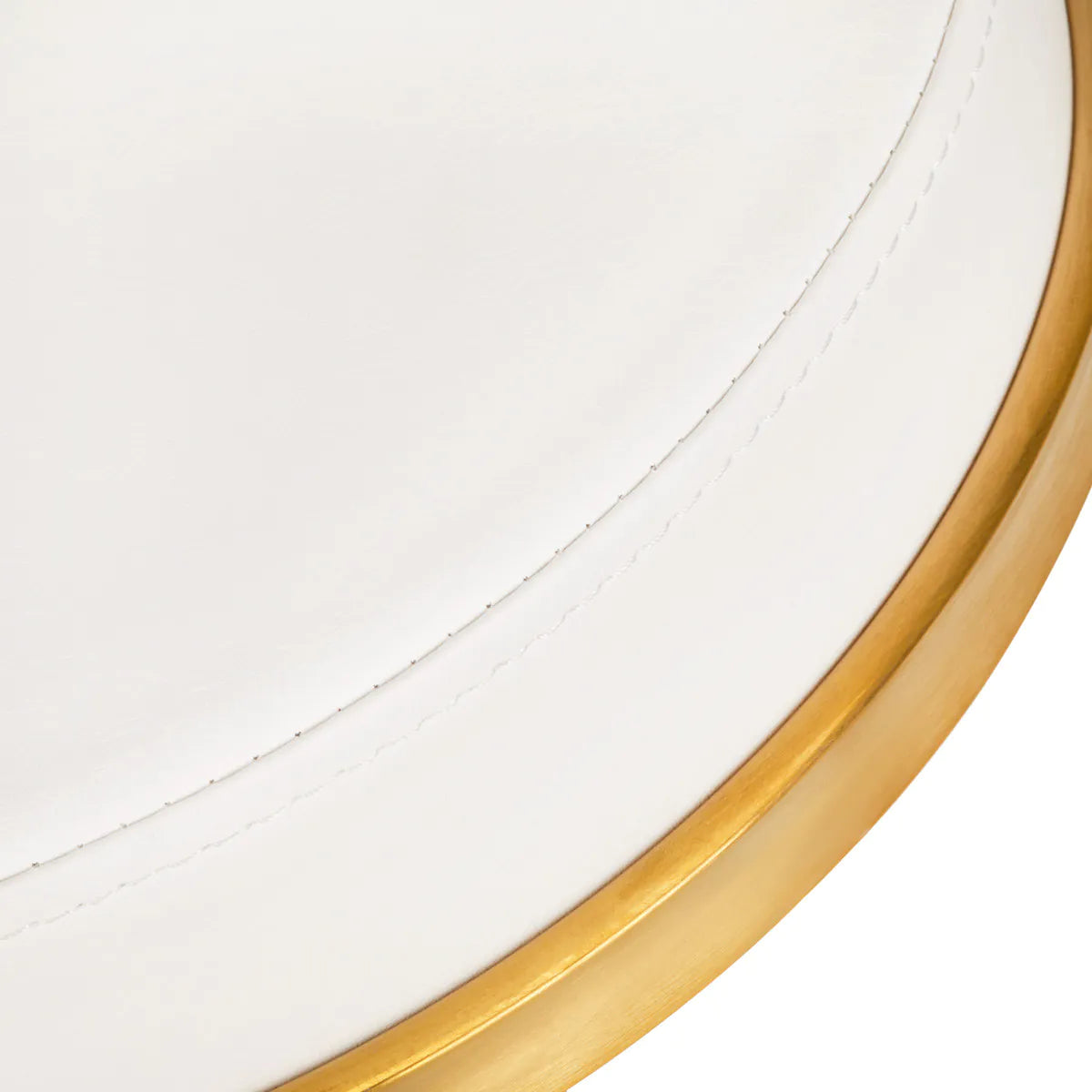 Hydraulic stool with gold base