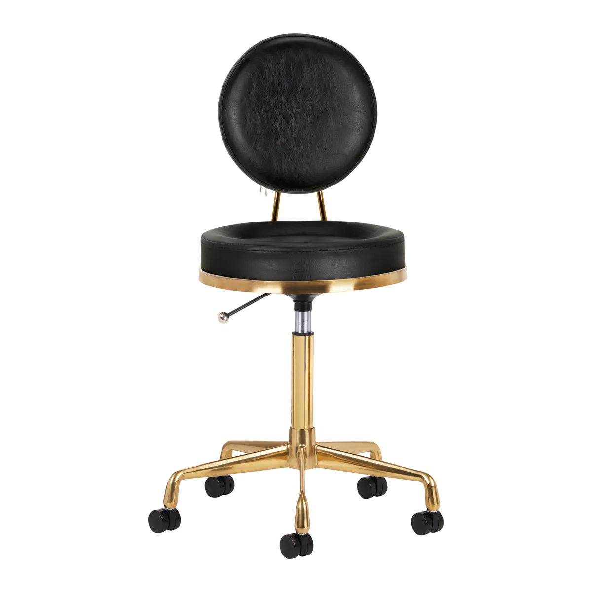 Hydraulic chair with backrest