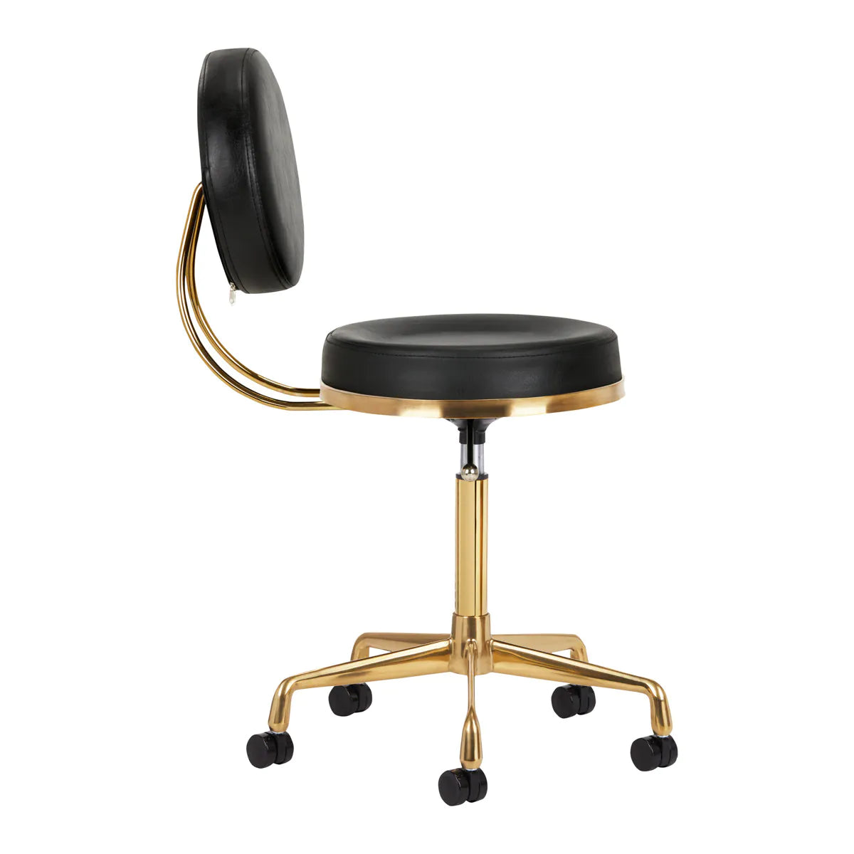 Hydraulic chair with backrest
