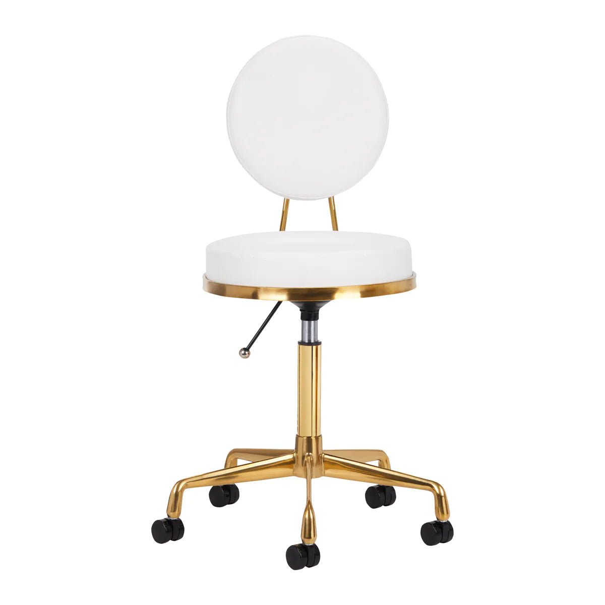 Hydraulic chair with backrest