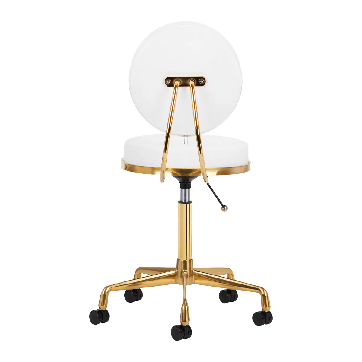 Hydraulic chair with backrest