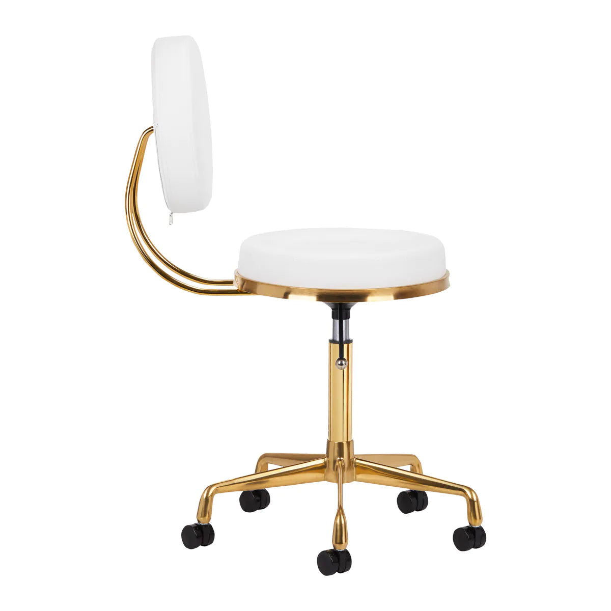 Hydraulic chair with backrest