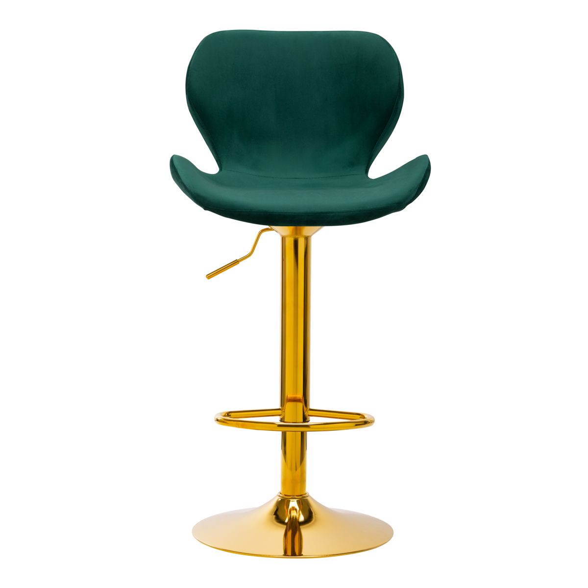 Taburete alto terciopelo verde