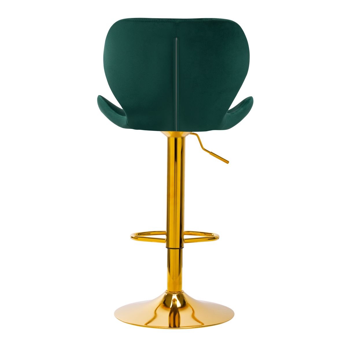 Taburete alto terciopelo verde