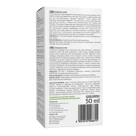 Crema de Noche Calmante ROSACEA-STOP Home terApis – Cuidado Intensivo para Piel Sensible