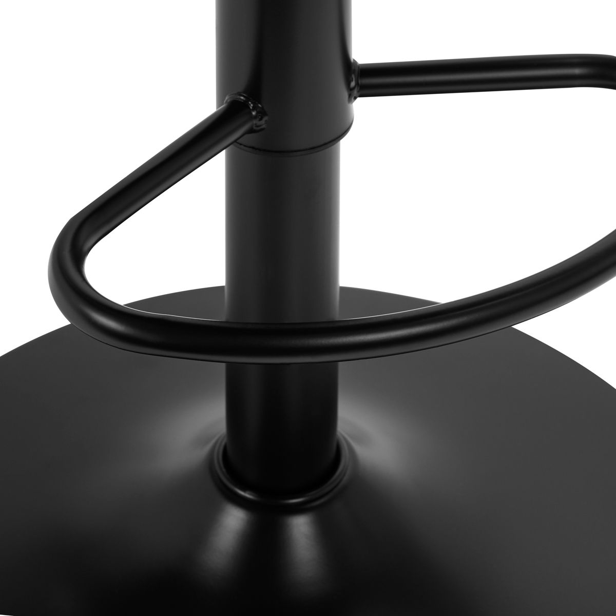 High velvet stool with black base