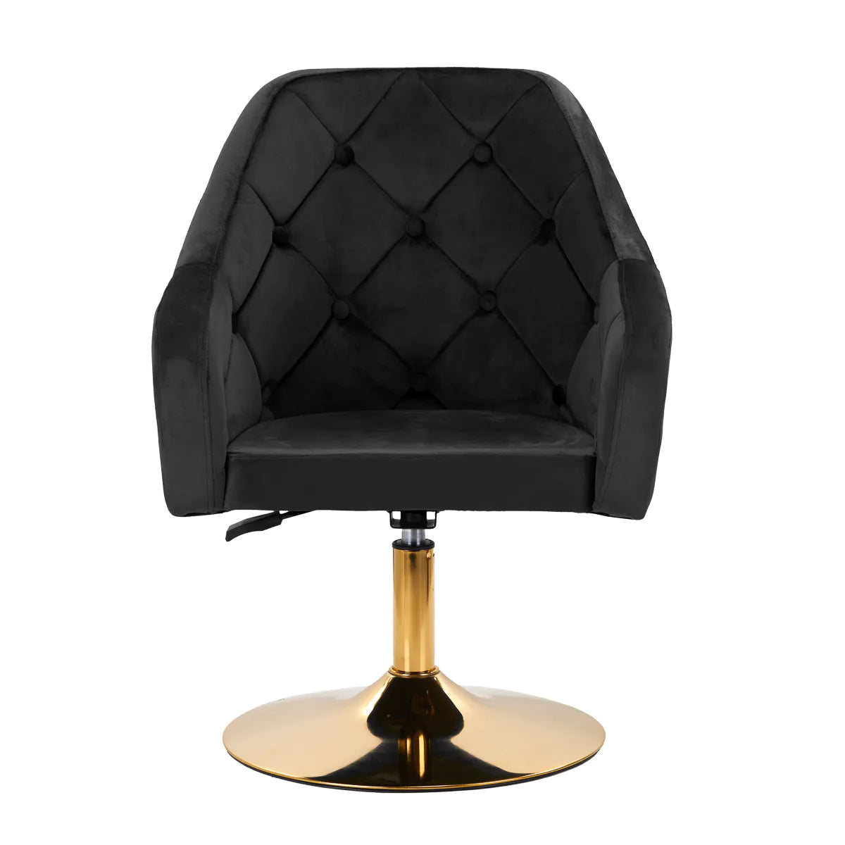 Hydraulic velvet chair with backrest