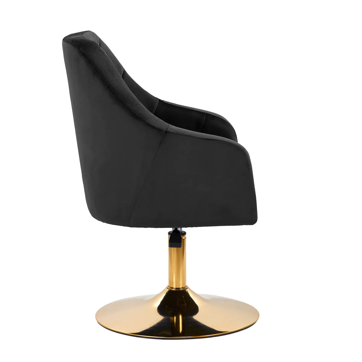 Hydraulic velvet chair with backrest
