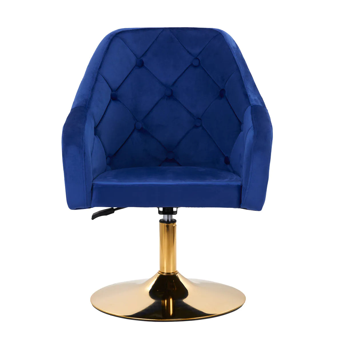 Hydraulic velvet chair with backrest