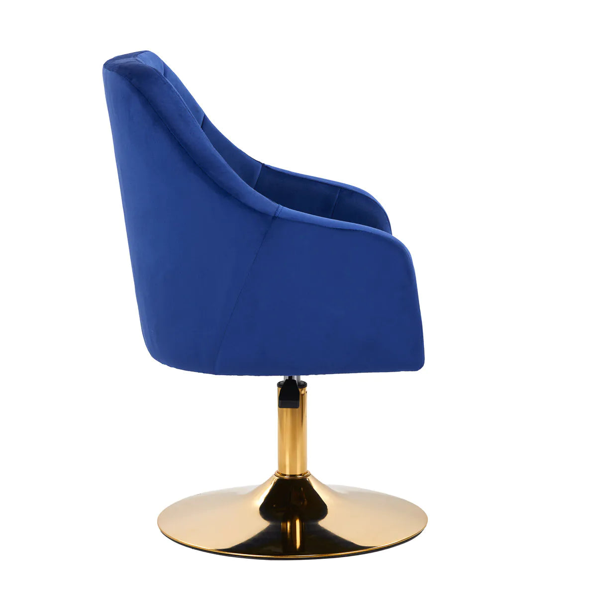Hydraulic velvet chair with backrest